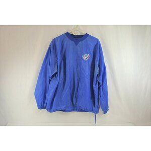 Toronto Blue Jays Vintage Pullover Windbreaker Blue Mens Medium Baseball Saxon